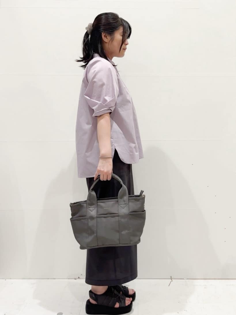 Minさんの「OPAQUE.CLIP｜イージーナロースカート／セットアップ対応【UVケア／接触冷感／洗濯機洗い可】」を使ったコーディネート