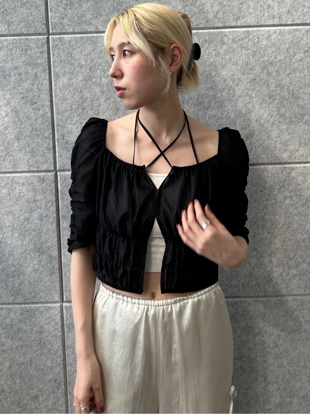 honoka Aさんの「CODE A｜ribbon easy pants」を使ったコーディネート