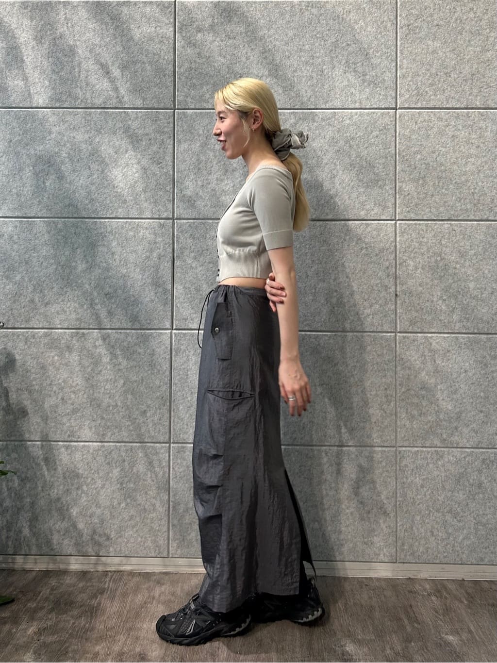 honoka Aさんの「CODE A｜design knit short cardigan」を使ったコーディネート