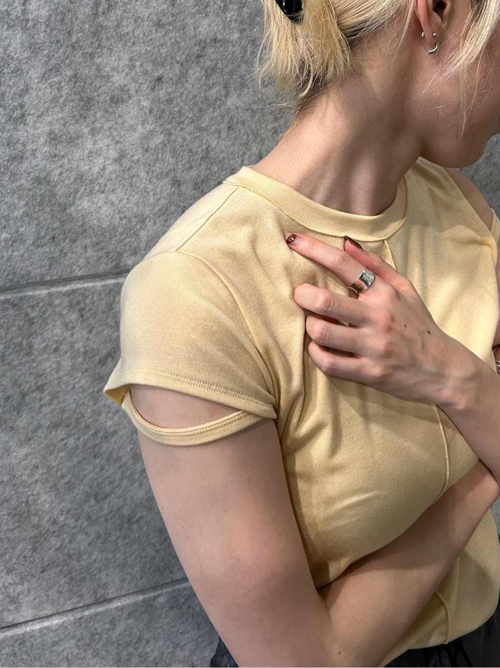 honoka Aさんの「CODE A｜compact edge tee」を使ったコーディネート