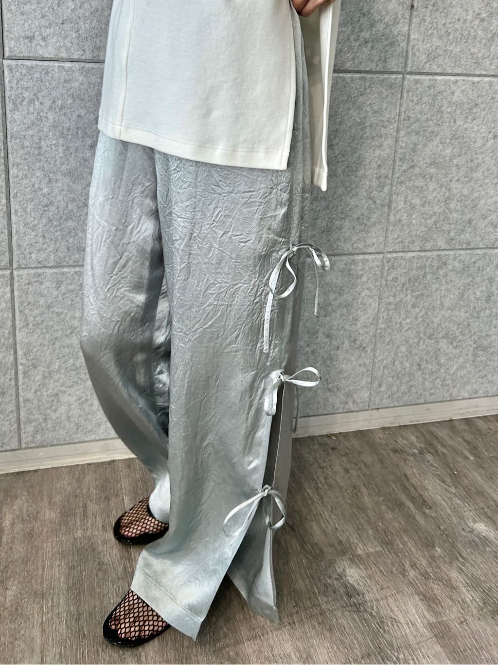 harunaさんの「CODE A｜pile cutout tee」を使ったコーディネート
