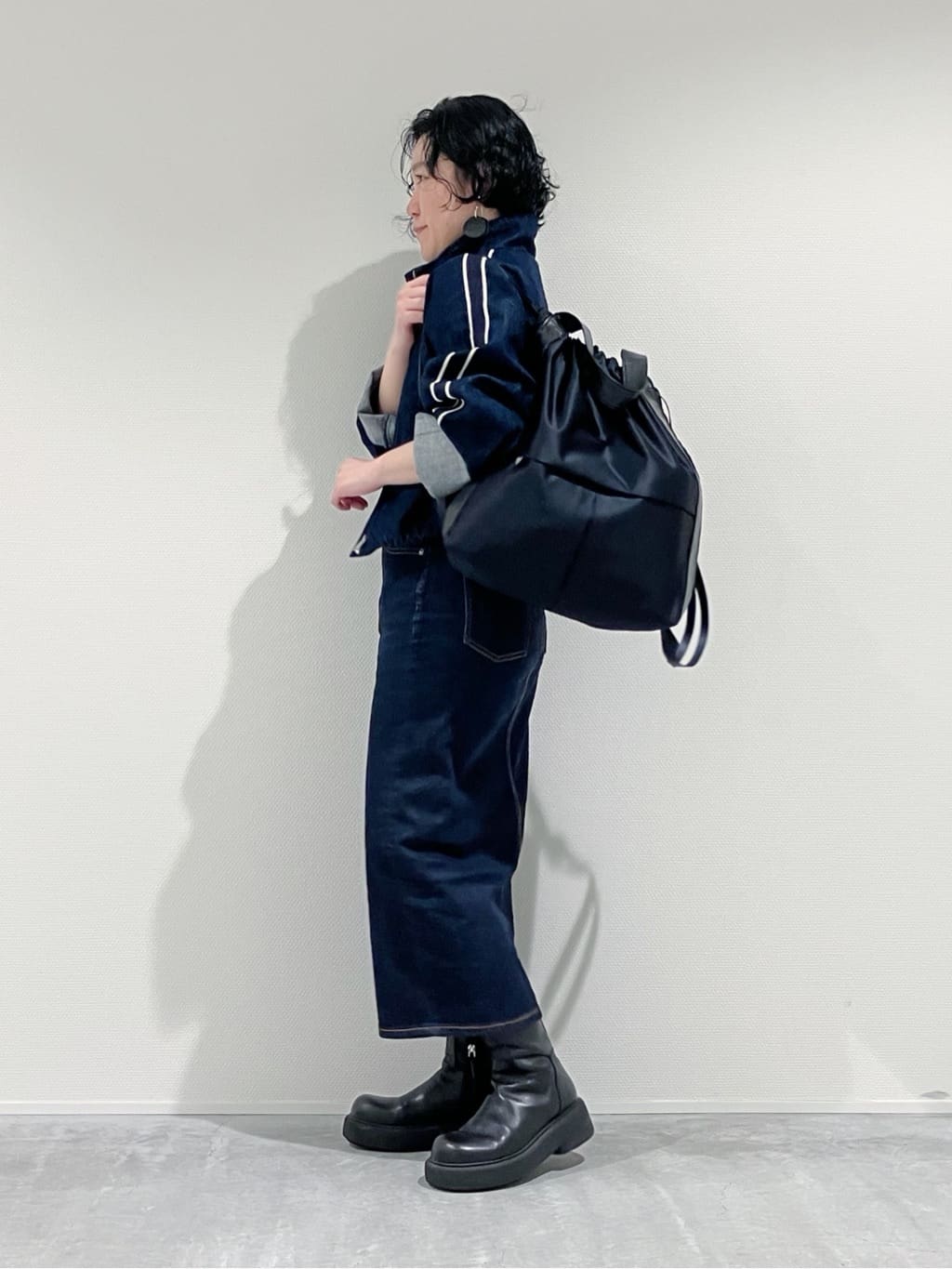 Cさんの「HIROKO HAYASHI｜LUINI SATINE（ルイーニ サティーネ）2wayナップサック」を使ったコーディネート