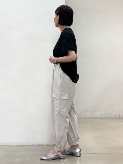 fujiさんの「THE SHOP TK｜◆フレンチ袖プルオーバー【毛玉になりにくい/接触冷感/UV/洗濯機OK】」を使ったコーディネート