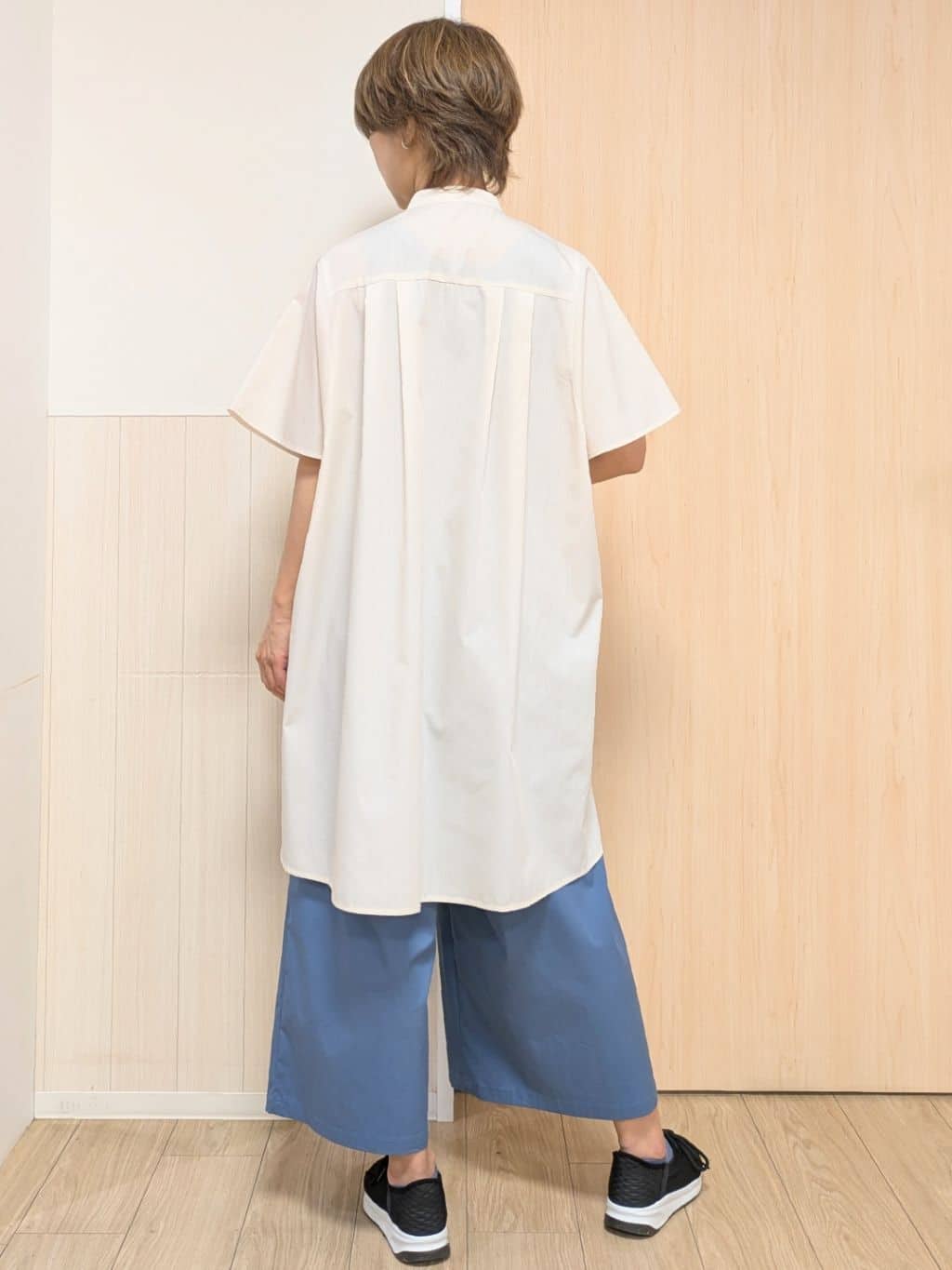 YuAさんの「SHOO･LA･RUE｜◆【洗える】体型きれい見え チュニックワンピース」を使ったコーディネート