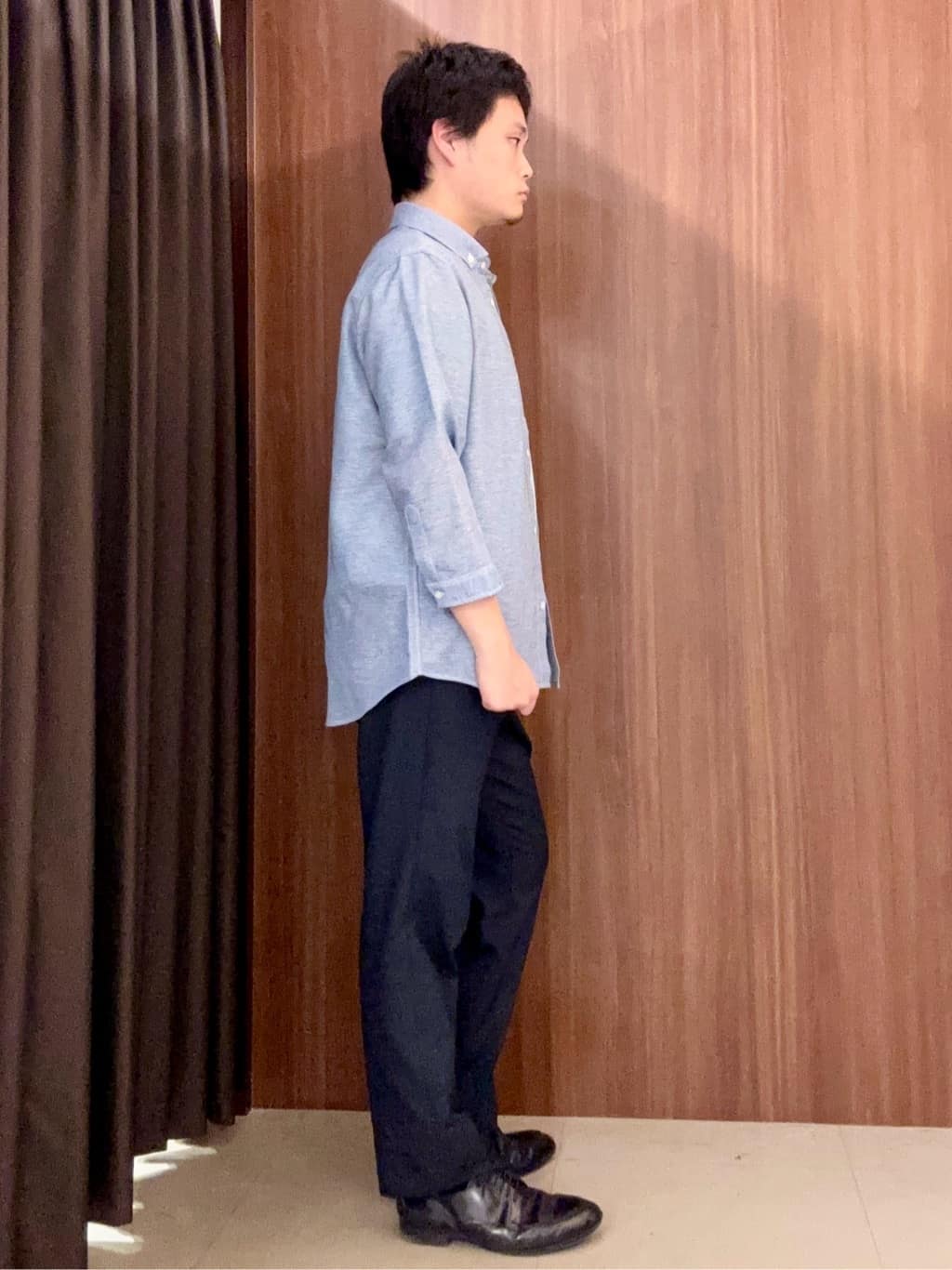 中村さんの「TAKEO KIKUCHI｜【抗菌防臭／5サイズ展開】ハイゲージポンチ Tシャツ」を使ったコーディネート