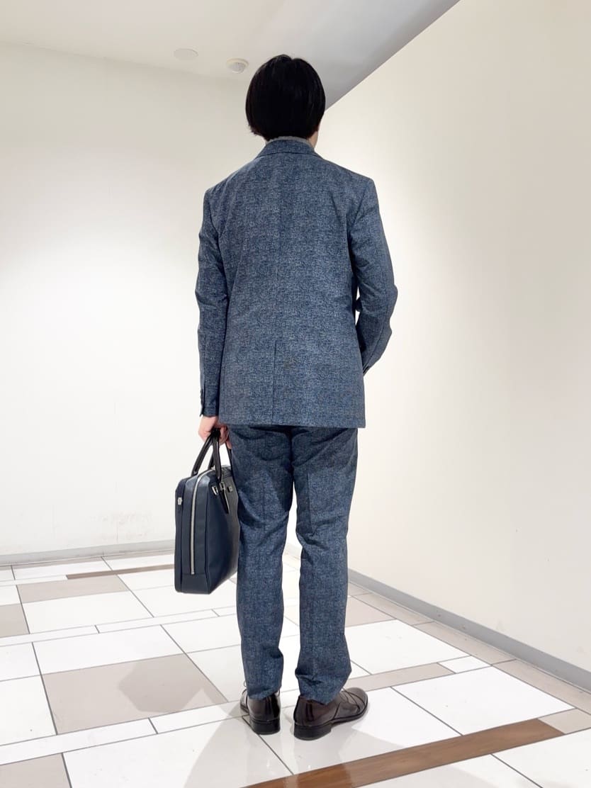 及川さんの「TAKEO KIKUCHI｜【抗菌防臭】COOL DOTS（R）ドビープリント ジャケット」を使ったコーディネート