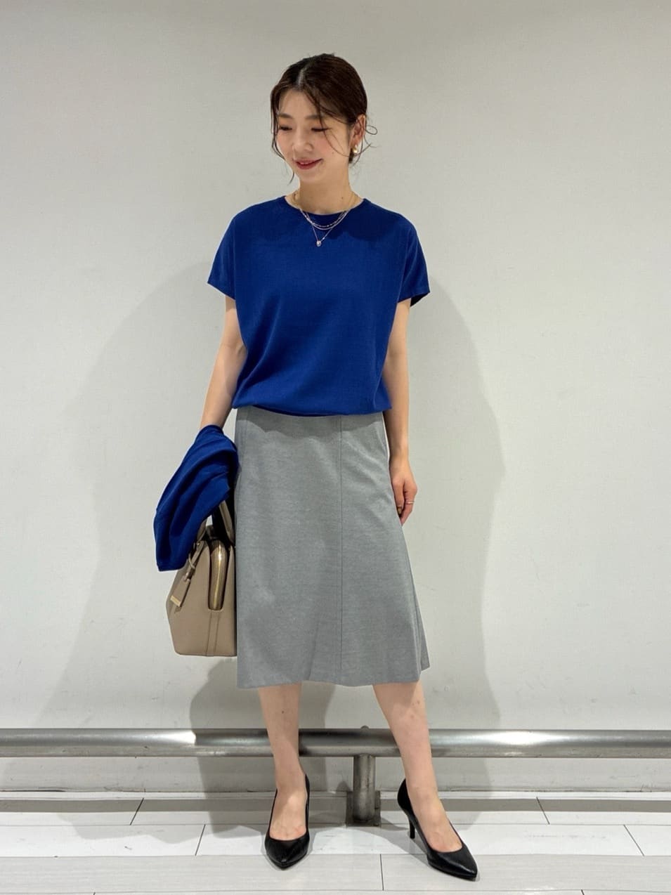 Rinさんの「UNTITLED｜◆【11色展開/コットン100/アンサンブル可能】 プルオーバーニット」を使ったコーディネート