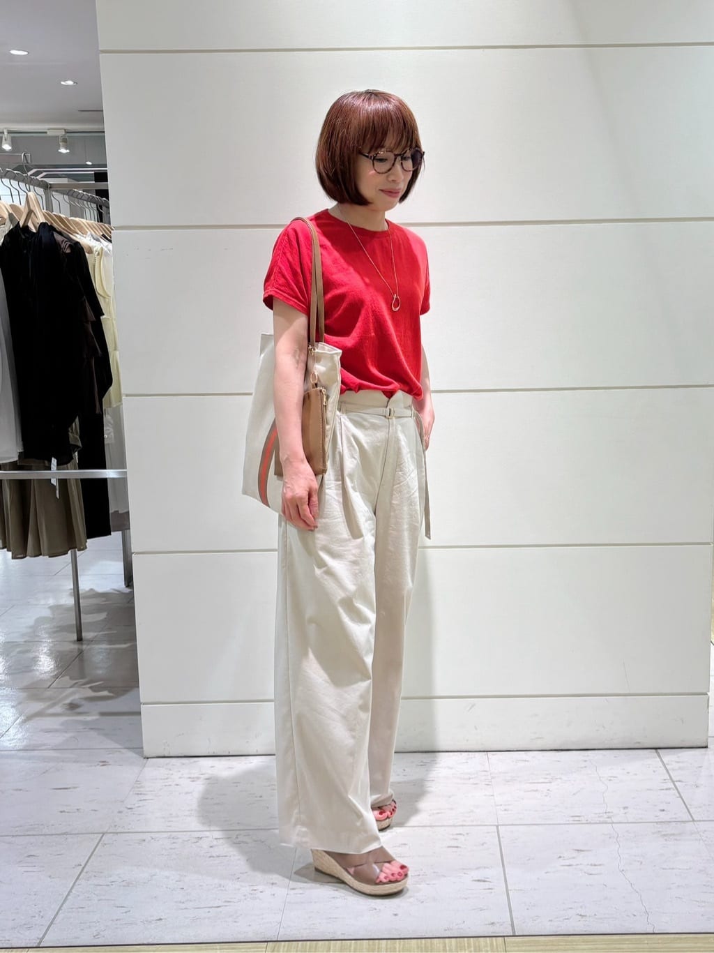 Satoさんの「UNTITLED｜◆【11色展開/コットン100/アンサンブル可能】 プルオーバーニット」を使ったコーディネート