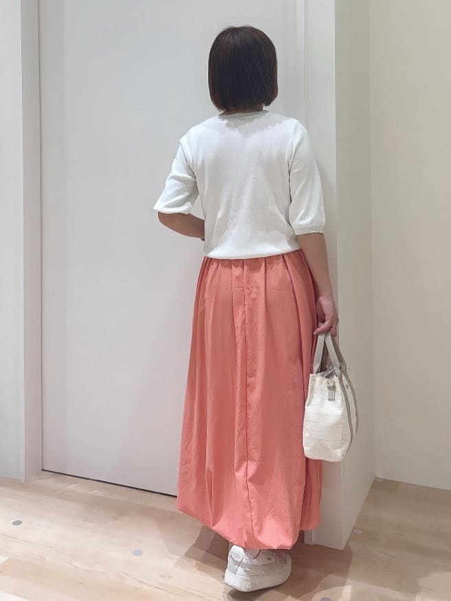 MIYUさんの「grove｜ひんやり多機能・やわらかドライタッチ五分袖プルオーバー」を使ったコーディネート