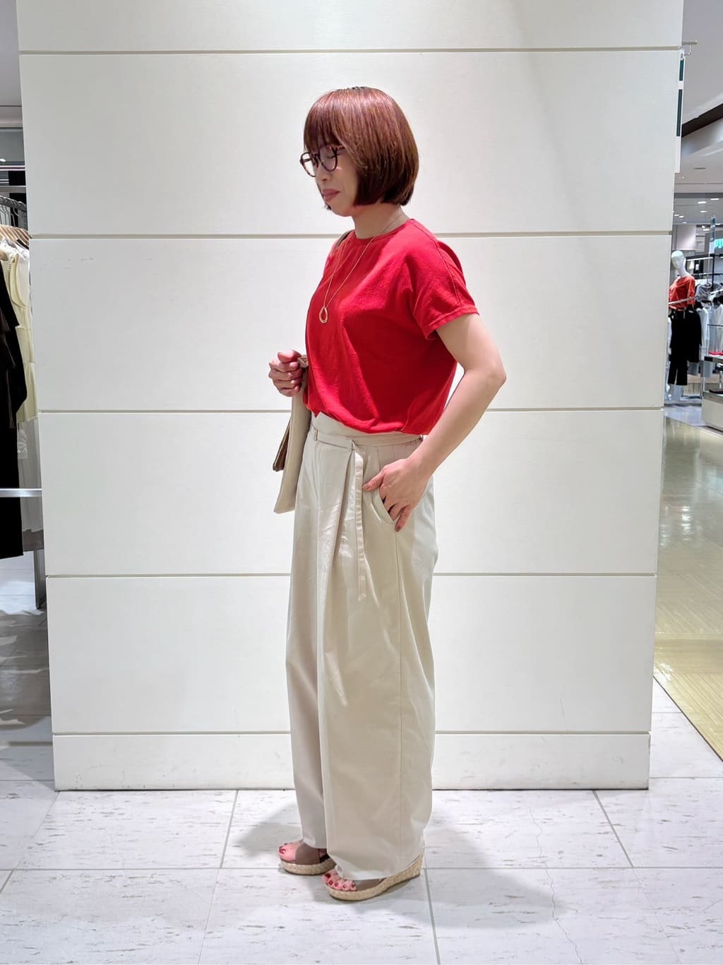 Satoさんの「UNTITLED｜◆【11色展開/コットン100/アンサンブル可能】 プルオーバーニット」を使ったコーディネート