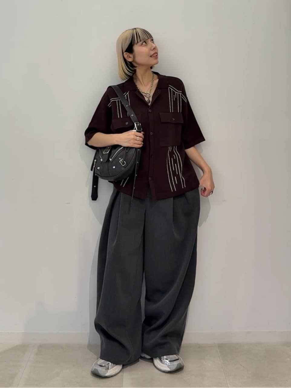 川本葵さんの「tk.TAKEO KIKUCHI｜ウェスタンポロカーディガン」を使ったコーディネート