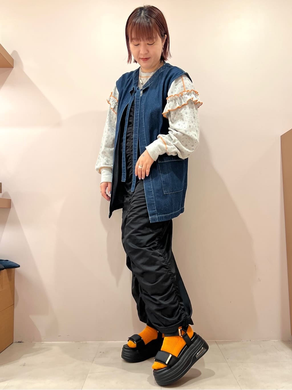 TAKAさんの「ESPERANZA｜厚底フラットスポサン」を使ったコーディネート