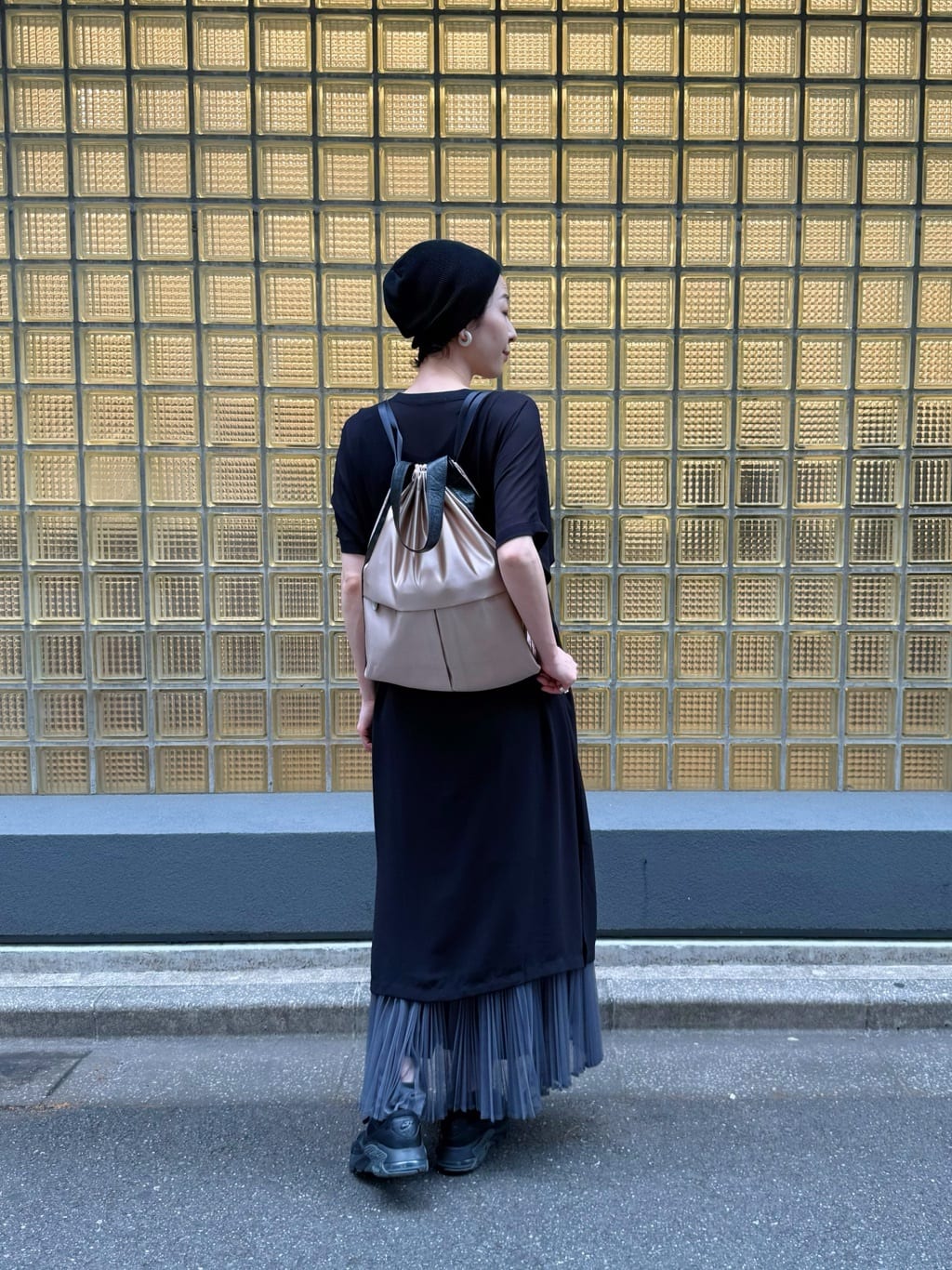 Kさんの「HIROKO HAYASHI｜LUINI SATINE（ルイーニ サティーネ）2wayナップサック」を使ったコーディネート