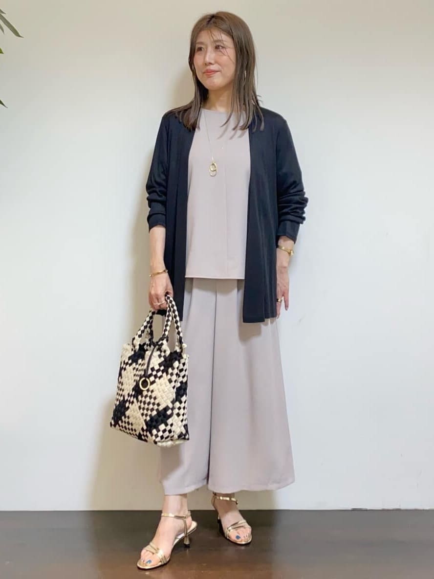 tomoさんの「UNTITLED｜◆【接触冷感/UV機能/遮熱】ジャージカーディガン」を使ったコーディネート