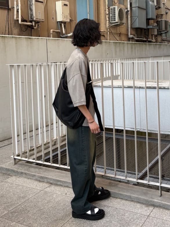 北浦歩大さんの「tk.TAKEO KIKUCHI｜◆ヴィンテージクロップドTシャツ/ヴィンテージライク/半袖Tシャツ」を使ったコーディネート