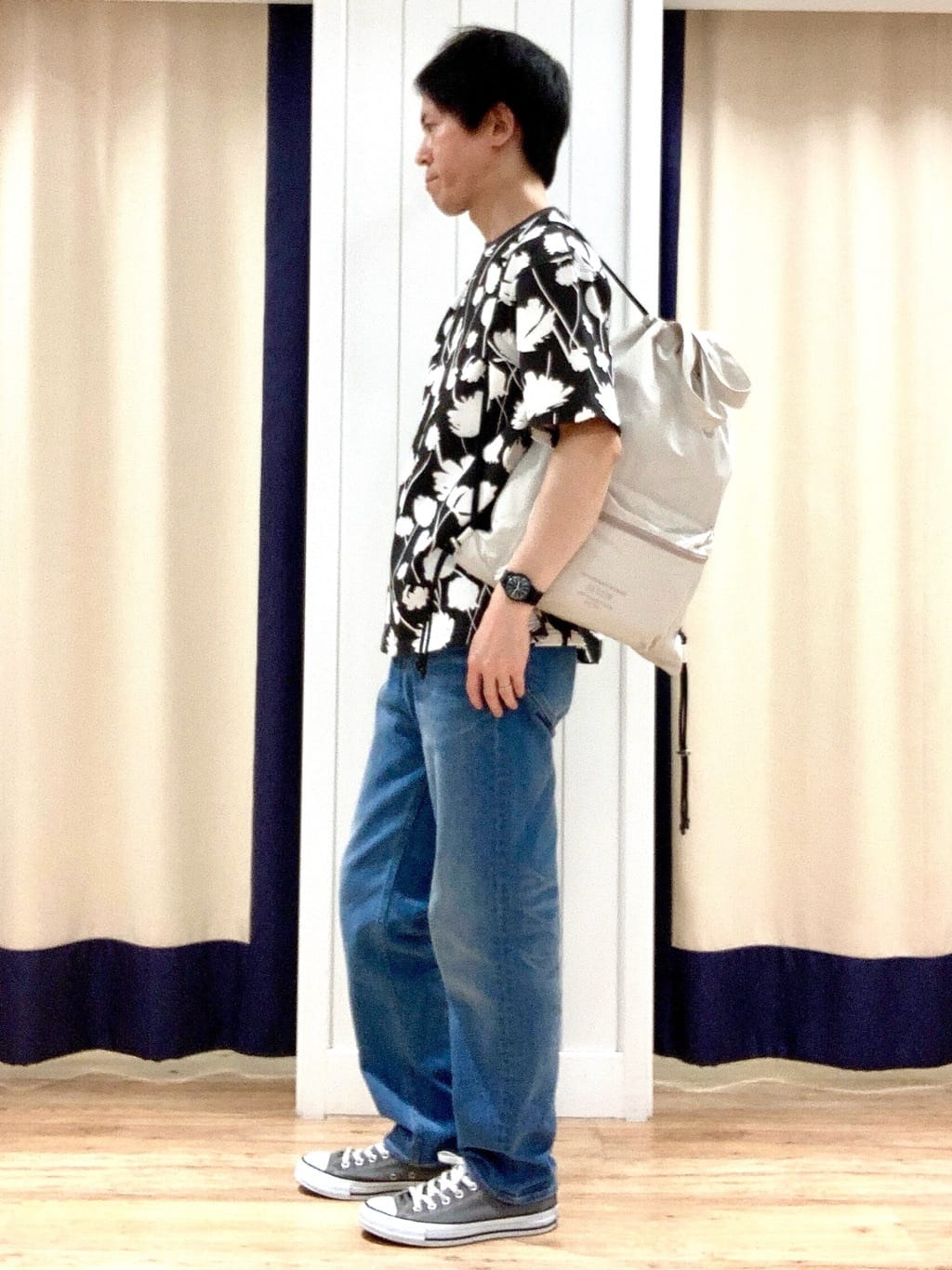 Takaさんの「Dessin｜◆【ユニセックス・洗える】テーパードデニムパンツ」を使ったコーディネート