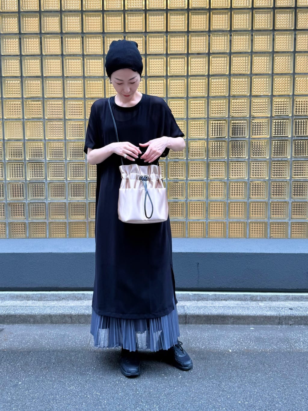 Kさんの「HIROKO HAYASHI｜LUINI SATINE（ルイーニ サティーネ）ショルダーバッグ」を使ったコーディネート