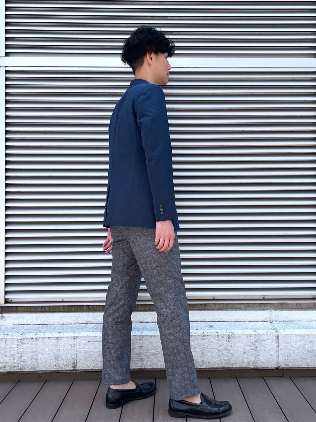 mutoさんの「TAKEO KIKUCHI｜【抗菌防臭／9色5サイズ展開】ハニカムメランジ ポロシャツ」を使ったコーディネート