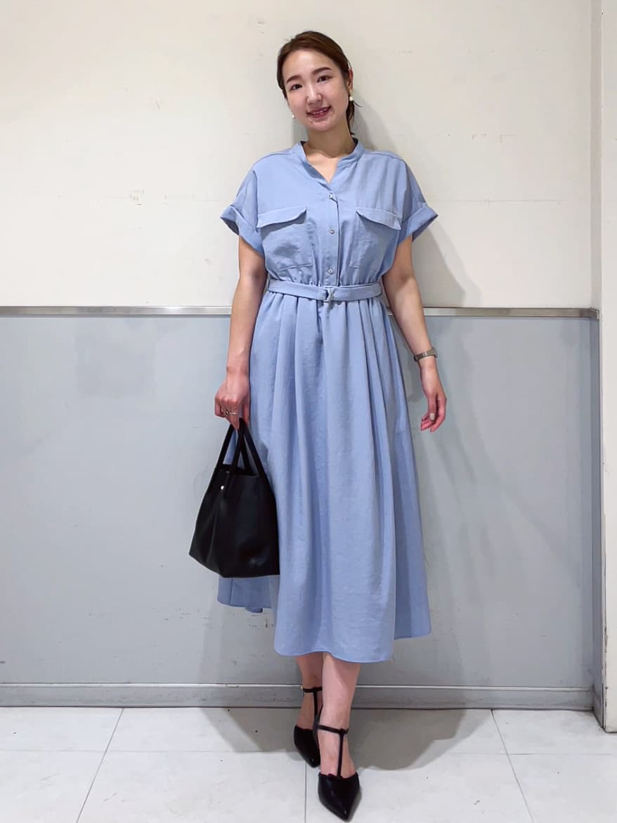 ミーさんの「index｜《7色展開／XS-LLサイズ》ダブルポケットスキッパーシャツワンピース【吸水速乾／防シワ／イージーア」を使ったコーディネート