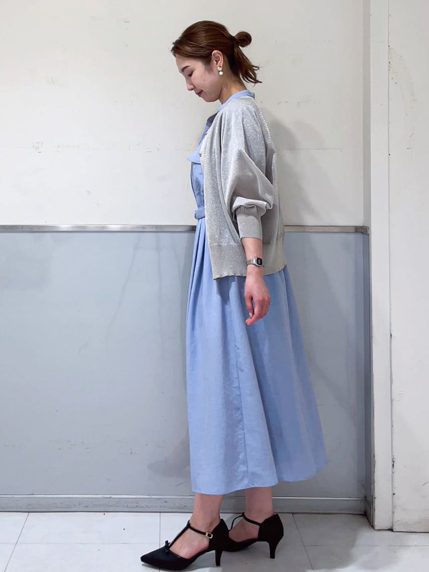 ミーさんの「index｜《7色展開／XS-LLサイズ》ダブルポケットスキッパーシャツワンピース【吸水速乾／防シワ／イージーア」を使ったコーディネート