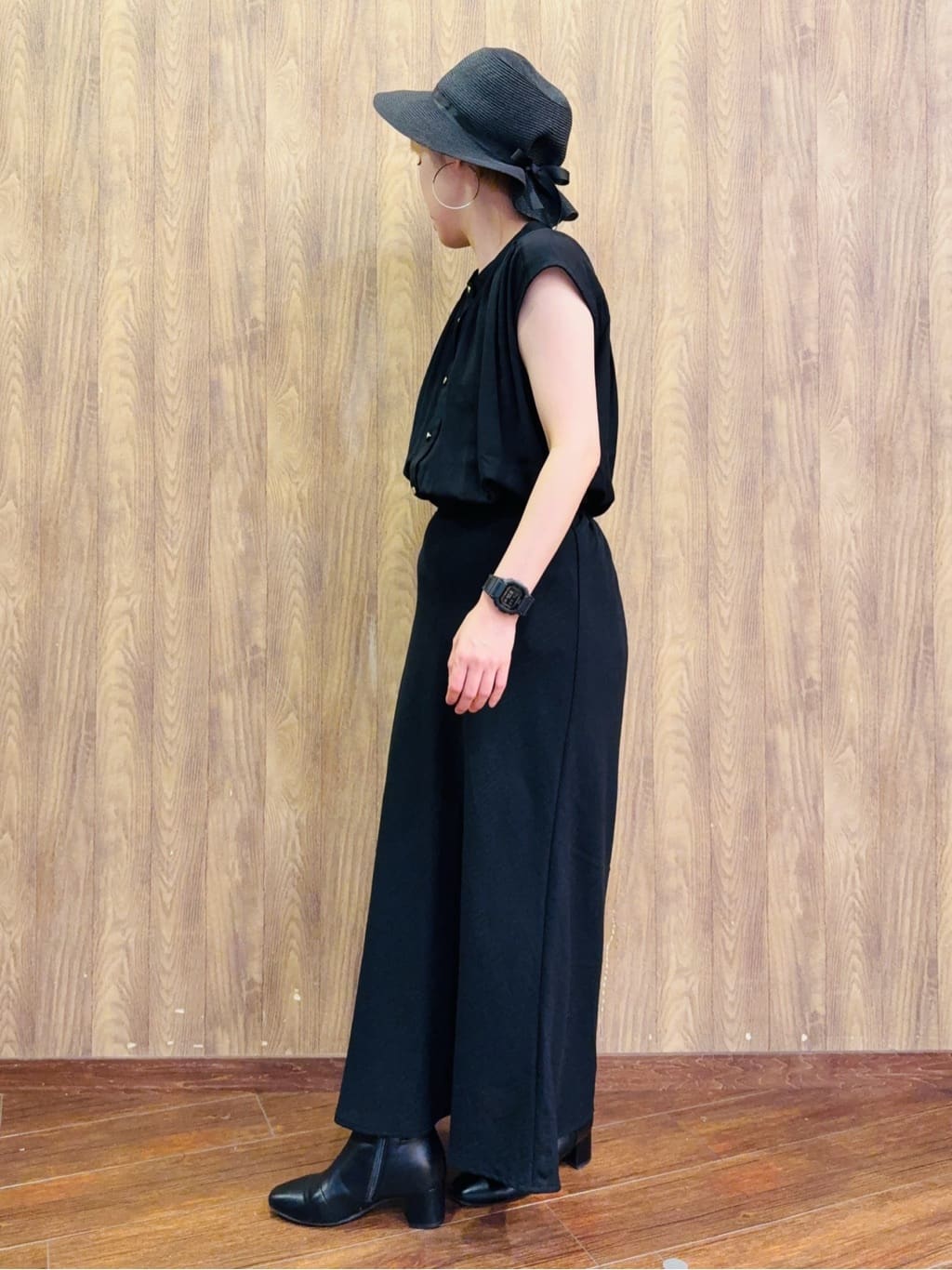 ちばみさんの「SHOO･LA･RUE｜【S-LL/洗濯後しわになりにくい】上品にきれい見え スラブギャザーブラウス」を使ったコーディネート