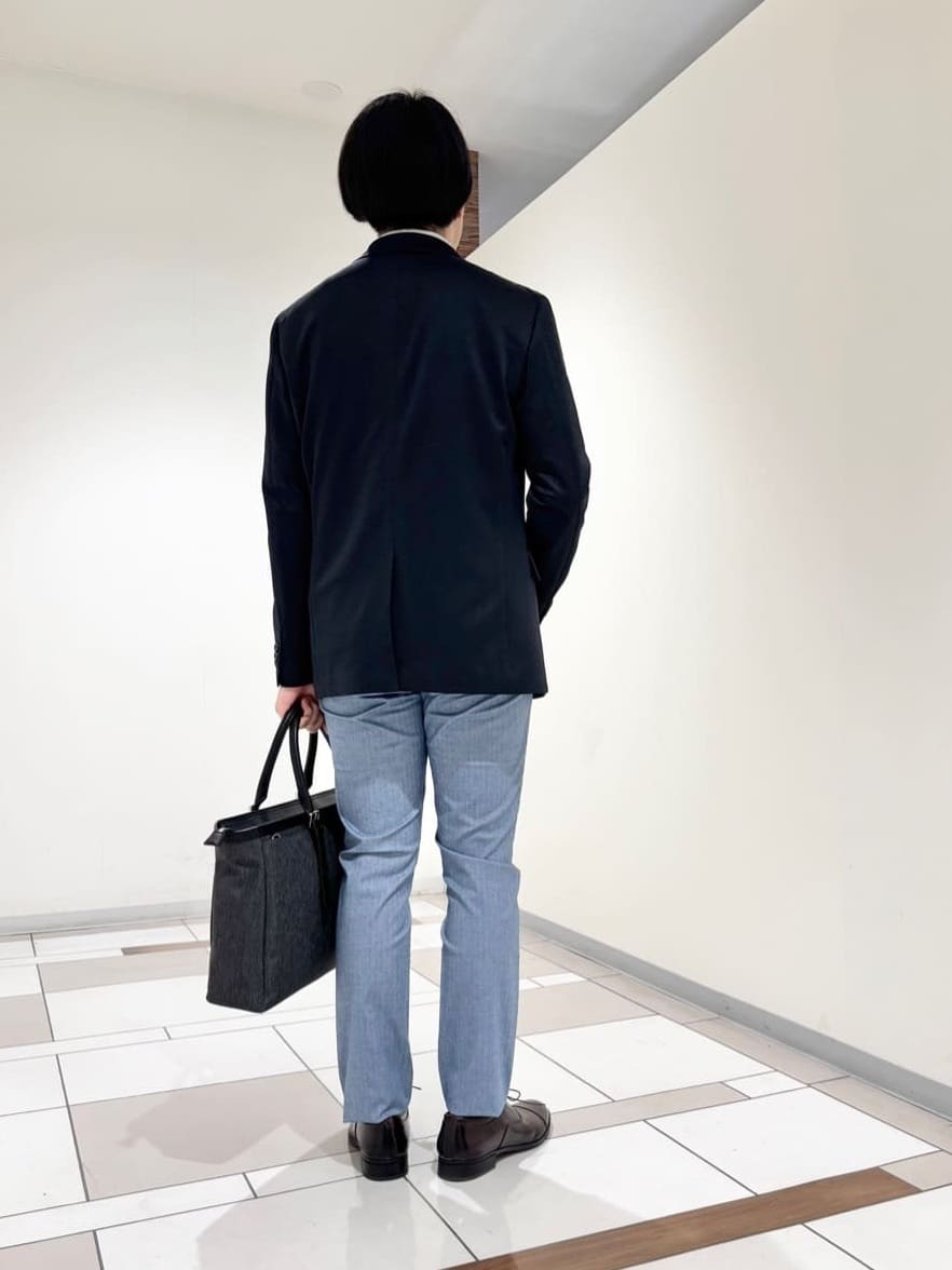 及川さんの「TAKEO KIKUCHI｜【抗菌防臭／9色5サイズ展開】ハニカムメランジ ポロシャツ」を使ったコーディネート