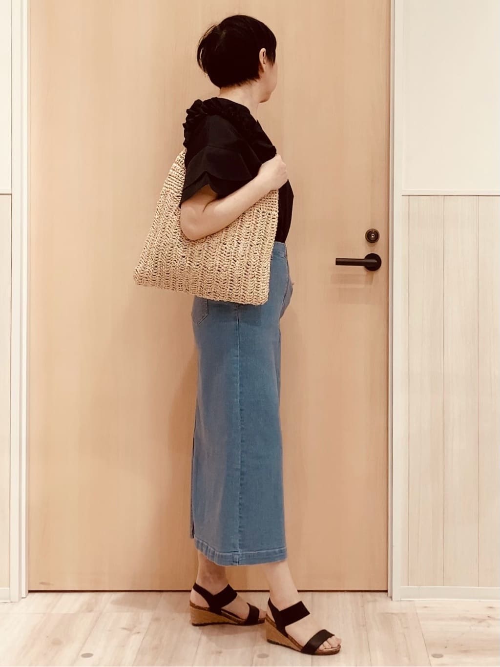 ノンさんの「SHOO･LA･RUE｜◆【高レビュー/累計販売35万足突破】片手ではけるサンダル シューダル 25SS」を使ったコーディネート