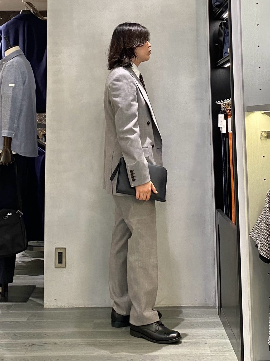 nishiさんの「TAKEO KIKUCHI｜【Made in JAPAN】市松紋 ドレスシャツ」を使ったコーディネート