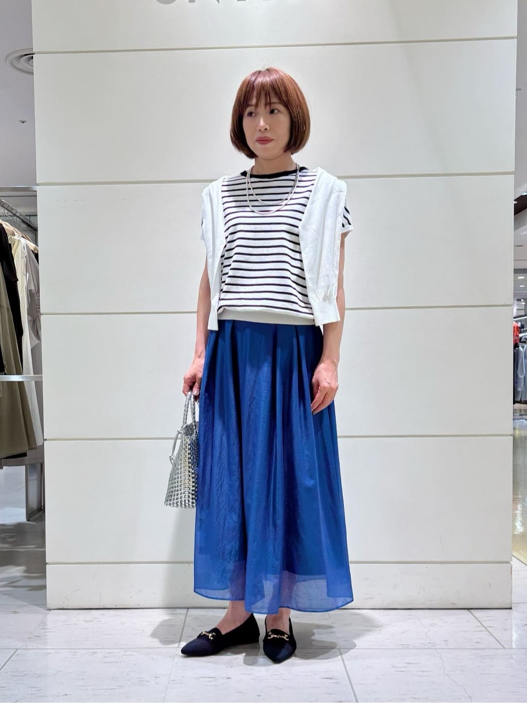 Satoさんの「UNTITLED｜◆【11色展開/コットン100/アンサンブル可能】クルーカーディガン」を使ったコーディネート