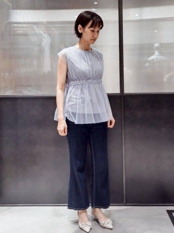 miuraさんの「index｜《丈が選べる》ストレートデニムパンツ【洗濯機洗い可】」を使ったコーディネート