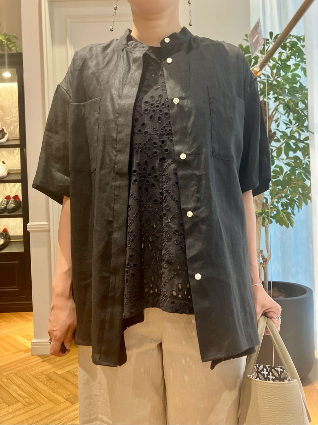 konominさんの「DRESSTERIOR｜【otonaMUSE5月号掲載/日本製】シュリンクレザーミニトート」を使ったコーディネート