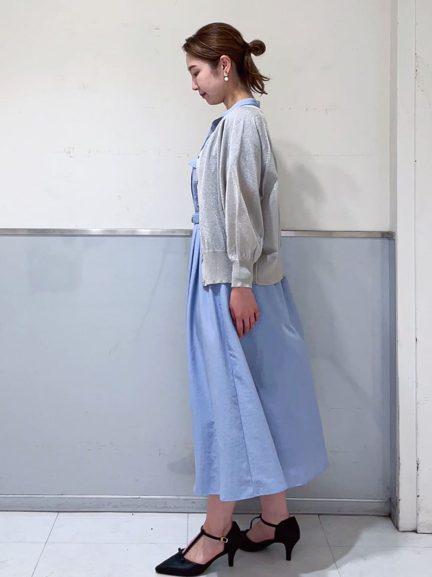 ミーさんの「index｜《7色展開／XS-LLサイズ》ダブルポケットスキッパーシャツワンピース【吸水速乾／防シワ／イージーア」を使ったコーディネート