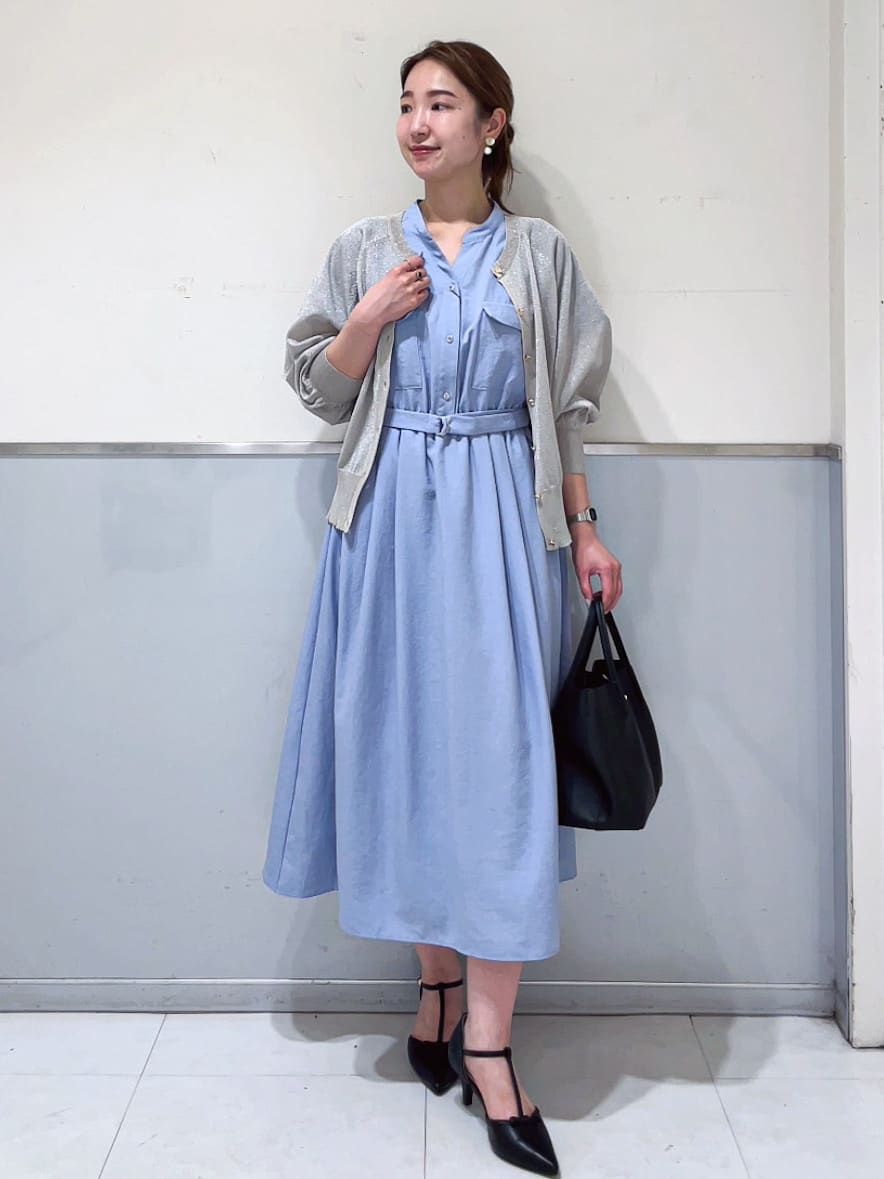 ミーさんの「index｜《7色展開／XS-LLサイズ》ダブルポケットスキッパーシャツワンピース【吸水速乾／防シワ／イージーア」を使ったコーディネート