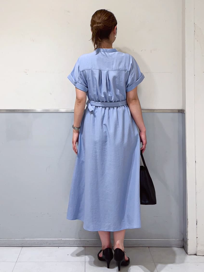 ミーさんの「index｜《7色展開／XS-LLサイズ》ダブルポケットスキッパーシャツワンピース【吸水速乾／防シワ／イージーア」を使ったコーディネート