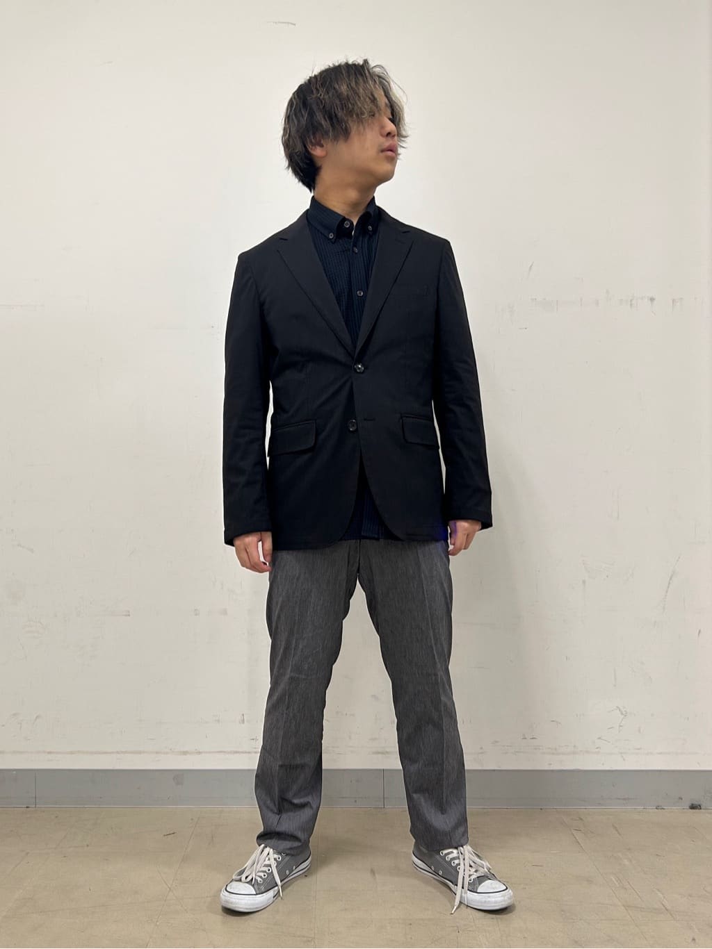 Hiroさんの「TAKEO KIKUCHI｜【抗菌防臭/シーズンレス】シアサッカー ジャージシャツ」を使ったコーディネート