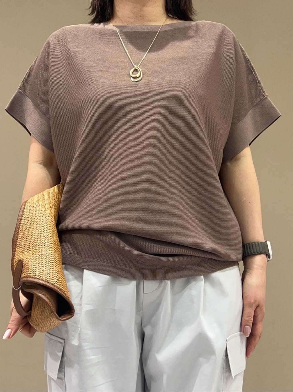 fukuさんの「UNTITLED｜ライトダブルリングネックレス」を使ったコーディネート