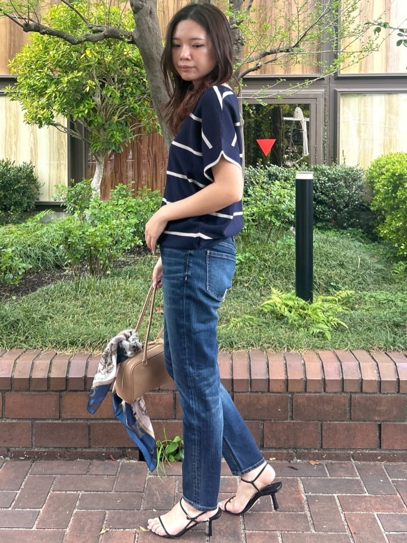 マリナさんの「UNTITLED｜【Healthy DENIM&times;UNTITLED】別注 R Mrytle（リマートル）テーパードデニム」を使ったコーディネート