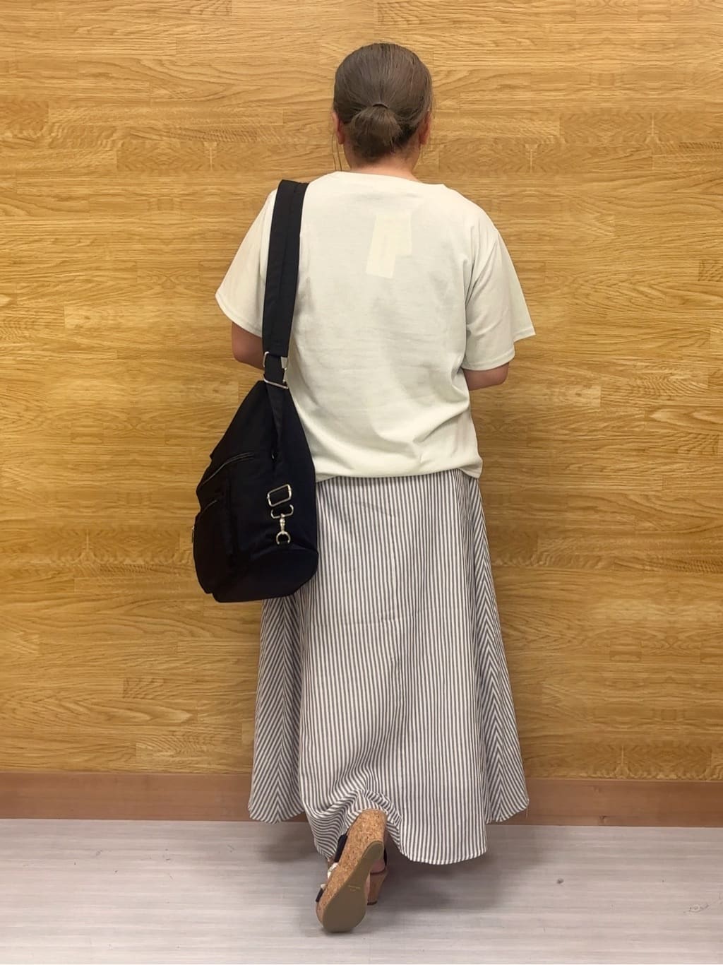 ぁむさんの「SHOO･LA･RUE｜【S-LL】コーデの主役になる コード刺繍デザインＴシャツ」を使ったコーディネート