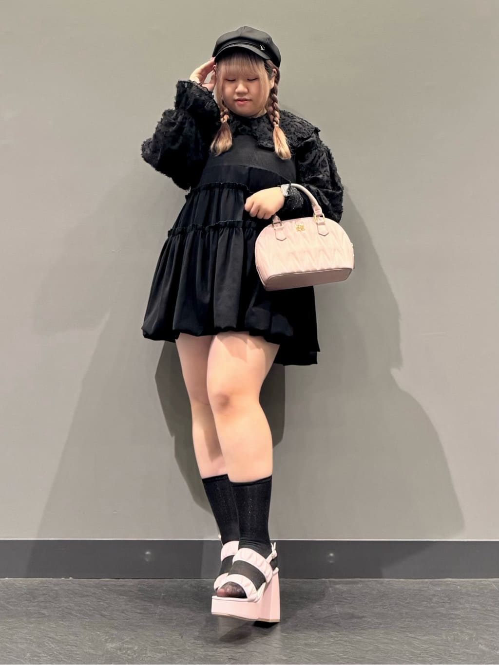 sayakaさんの「ESPERANZA｜キルティング 2WAY ショルダーバッグ ボストン」を使ったコーディネート