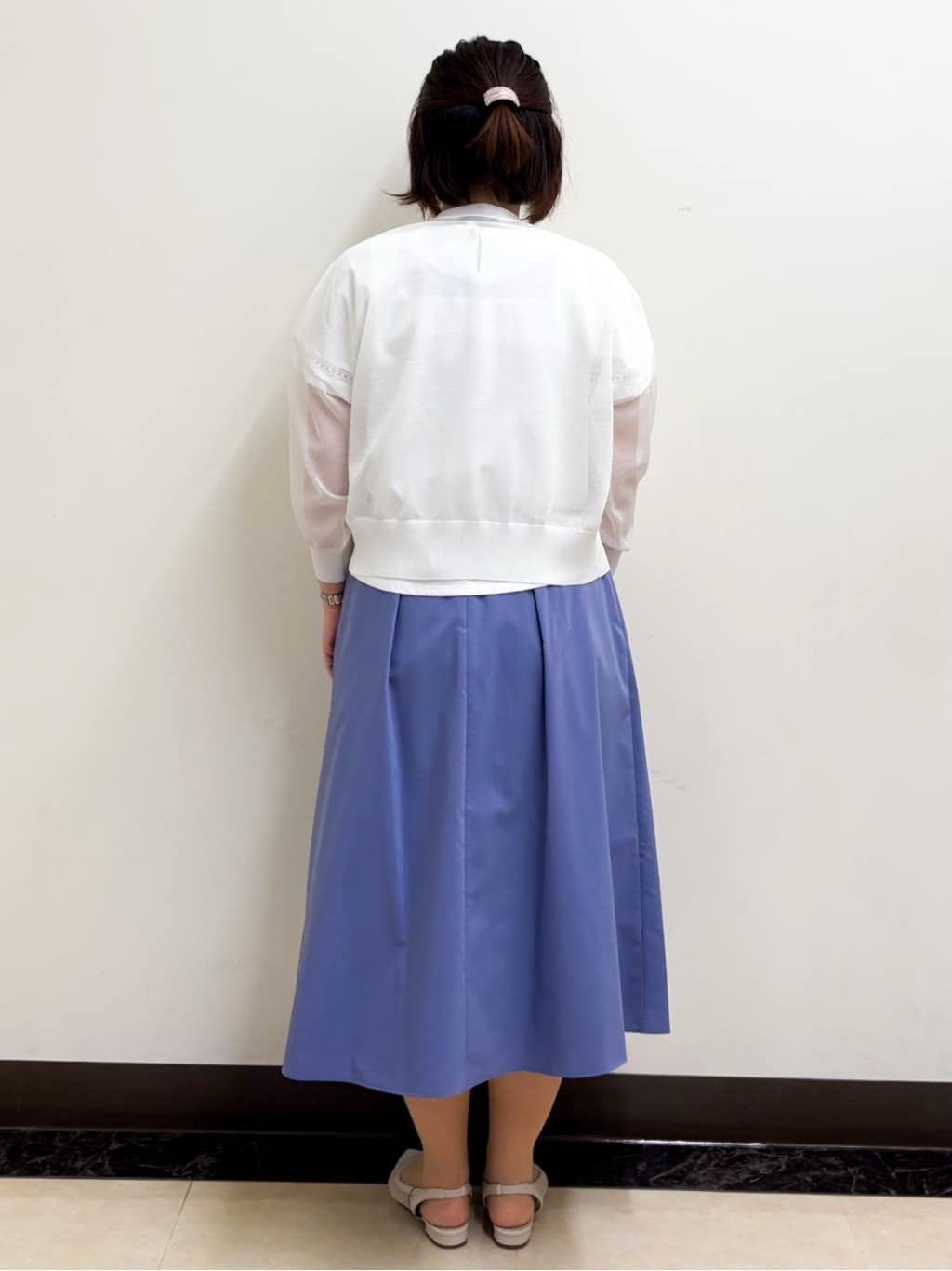 ミヨさんの「Reflect｜◆【手洗い可】キレイめシアーカーディガン」を使ったコーディネート