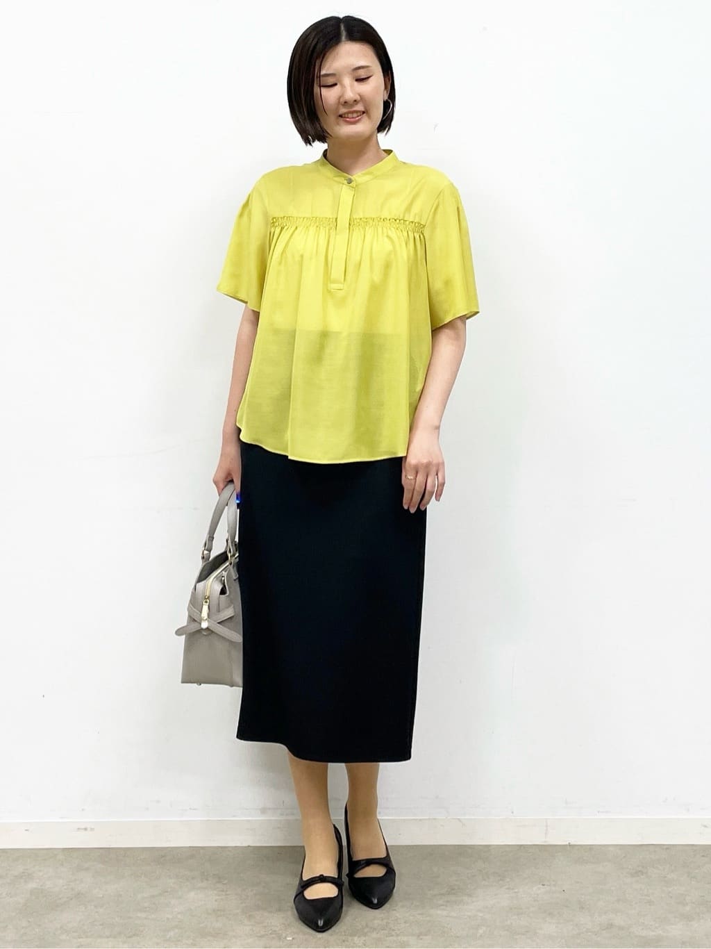 あやたかさんの「Reflect｜【選べる5色◎／マシンウォッシュ可】シャーリングデザインブラウス」を使ったコーディネート
