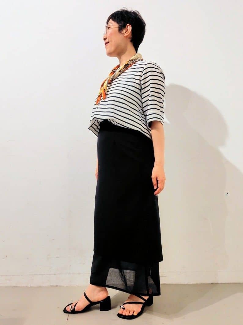 kodamaさんの「THE SHOP TK｜◆麻調ブラウス【シワになりにくい/洗える】」を使ったコーディネート