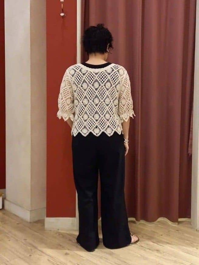 cameさんの「SHOO･LA･RUE｜【2WAY】大人のほんのり甘いスタイルに クロシェレースカーディガン」を使ったコーディネート