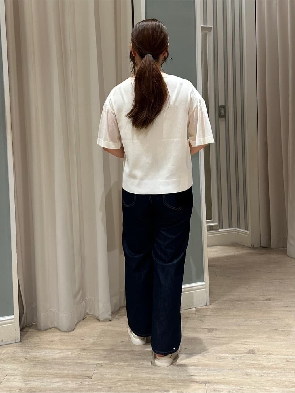 Ririさんの「grove｜【Lee&times;grove別注】WIDE DENIM PANTS」を使ったコーディネート