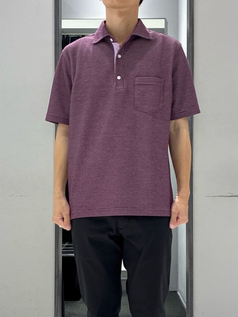 わいずみさんの「TAKEO KIKUCHI｜【抗菌防臭／9色5サイズ展開】ハニカムメランジ ポロシャツ」を使ったコーディネート