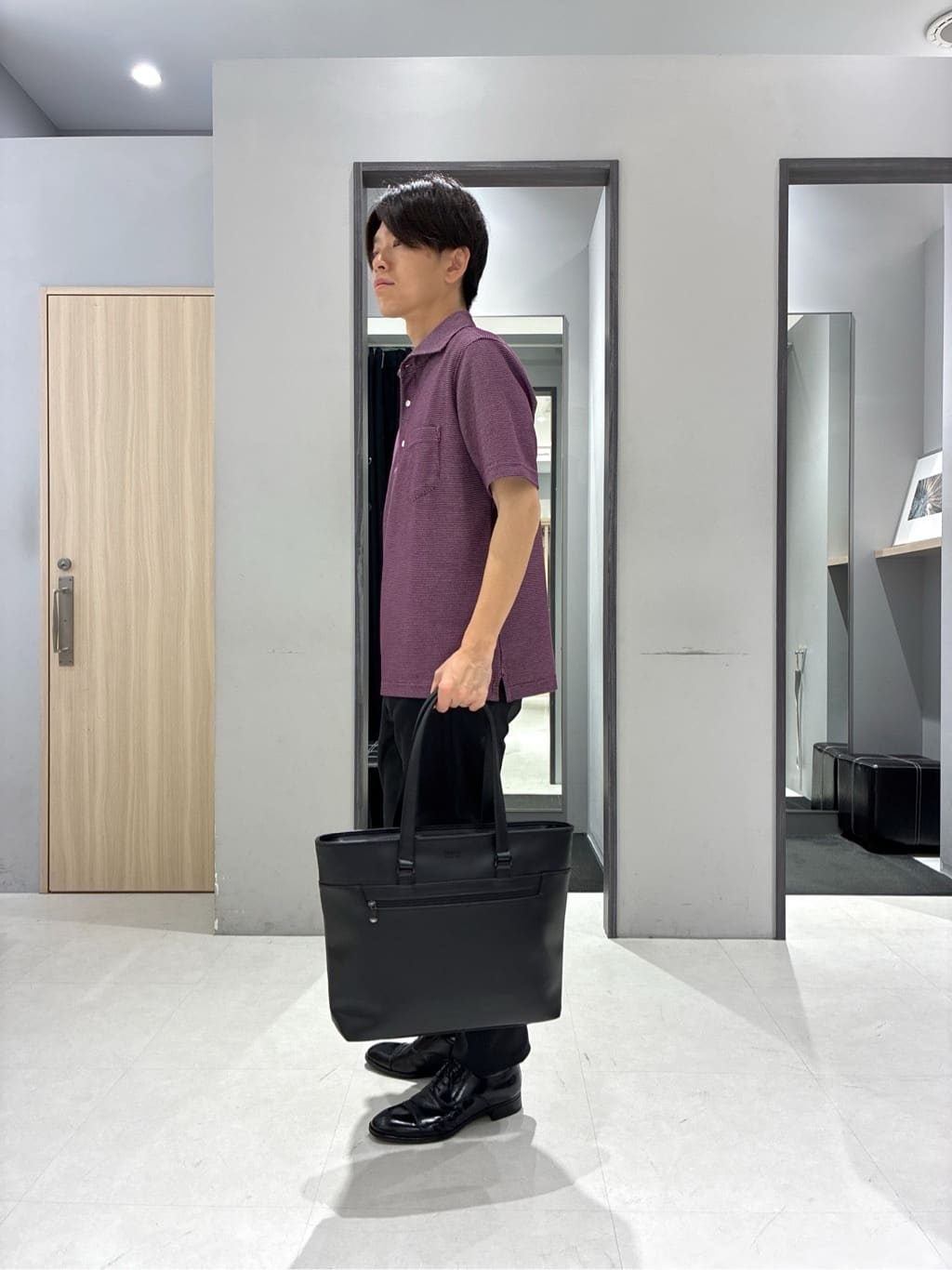 わいずみさんの「TAKEO KIKUCHI｜【抗菌防臭／9色5サイズ展開】ハニカムメランジ ポロシャツ」を使ったコーディネート