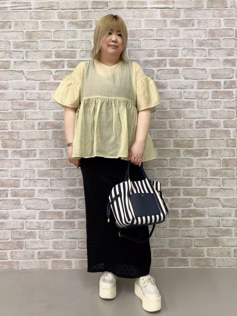 🦄ちゃんふくさんの「SHOO･LA･RUE｜◆【2WAY】素材コンビトートバッグ」を使ったコーディネート