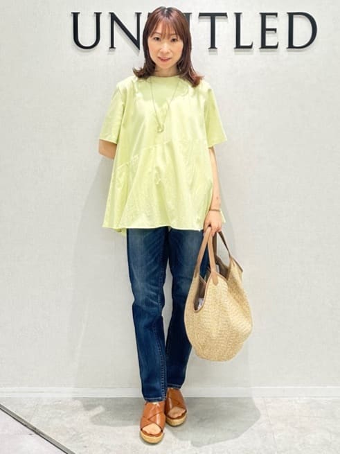 Miwaさんの「UNTITLED｜【Healthy DENIM&times;UNTITLED】別注 R Mrytle（リマートル）テーパードデニム」を使ったコーディネート