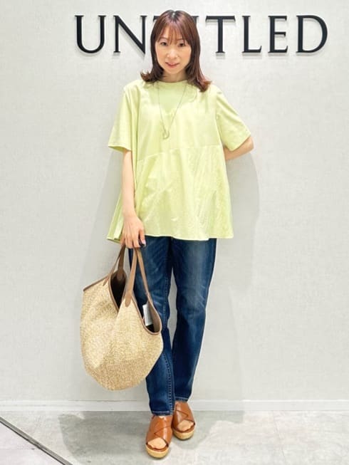 Miwaさんの「UNTITLED｜【Healthy DENIM&times;UNTITLED】別注 R Mrytle（リマートル）テーパードデニム」を使ったコーディネート