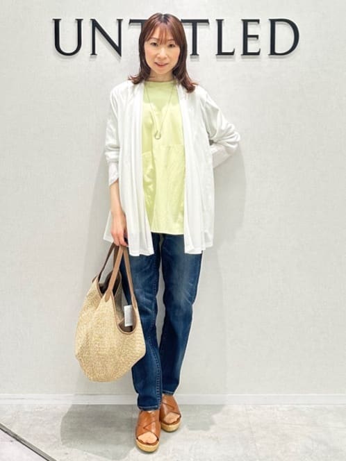 Miwaさんの「UNTITLED｜【Healthy DENIM&times;UNTITLED】別注 R Mrytle（リマートル）テーパードデニム」を使ったコーディネート
